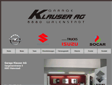 Tablet Screenshot of garage-klauser.ch